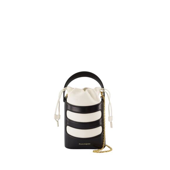 Alexander McQueen Rose Mini Leather Crossbody Bag